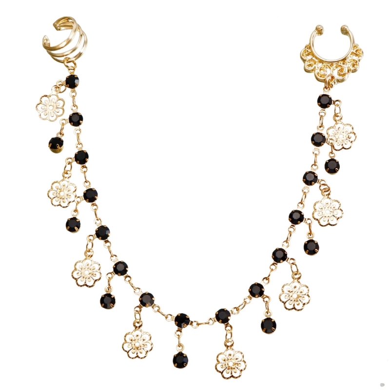 Street Fashion Earrings - F2TD حلق معدني ذو شراشيب على