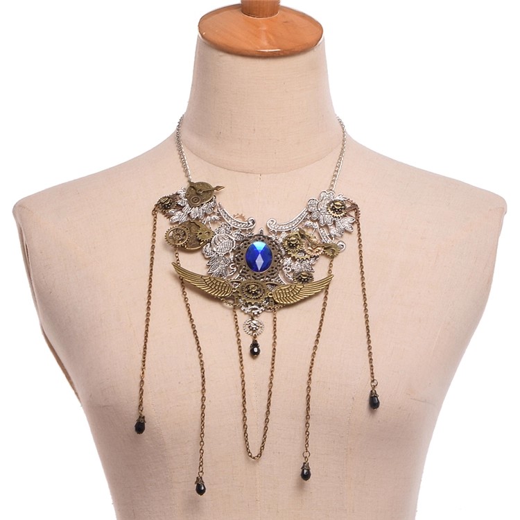 Street Fashion Europe - خمر شخصية Steampunk والعتاد قلادة قلادة