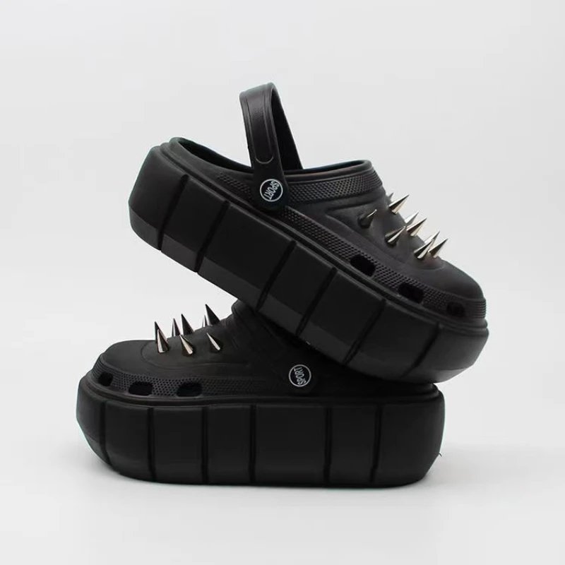 Street Fashion Y2K - Y2K نمط برشام حفرة أحذية المرأة
