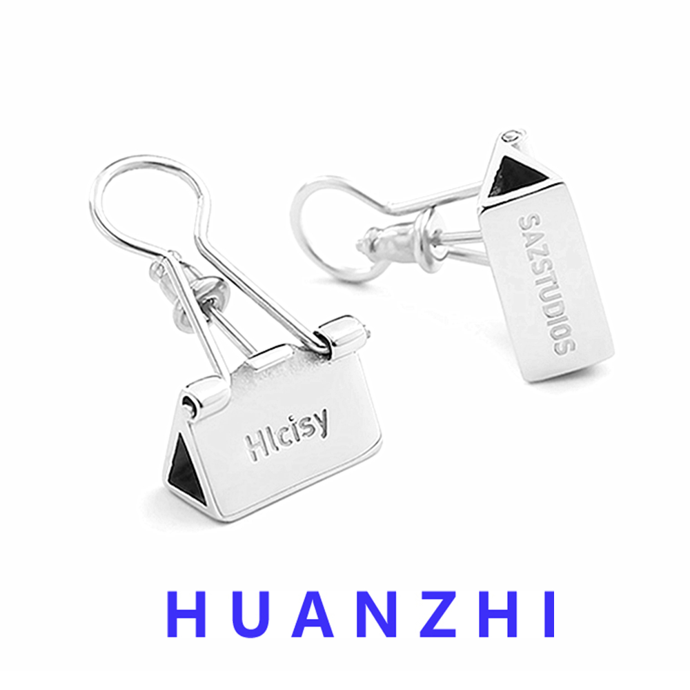 Street Fashion Earrings - HUANZHI 2022 جديد الشرير الإبداعية تتوافق