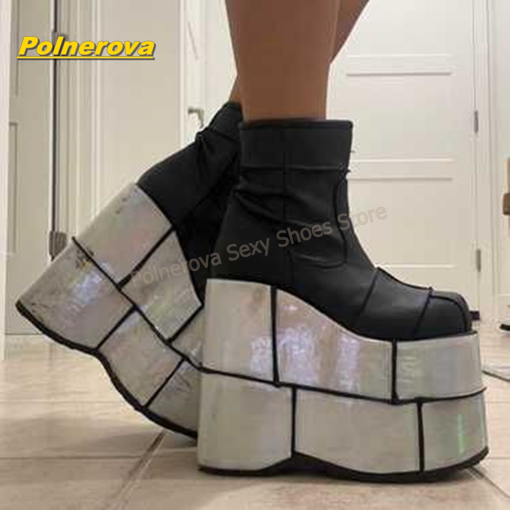 أحذية نسائية Y2K بألوان مختلطة - مراجعة Street Fashion Y2K وسعره