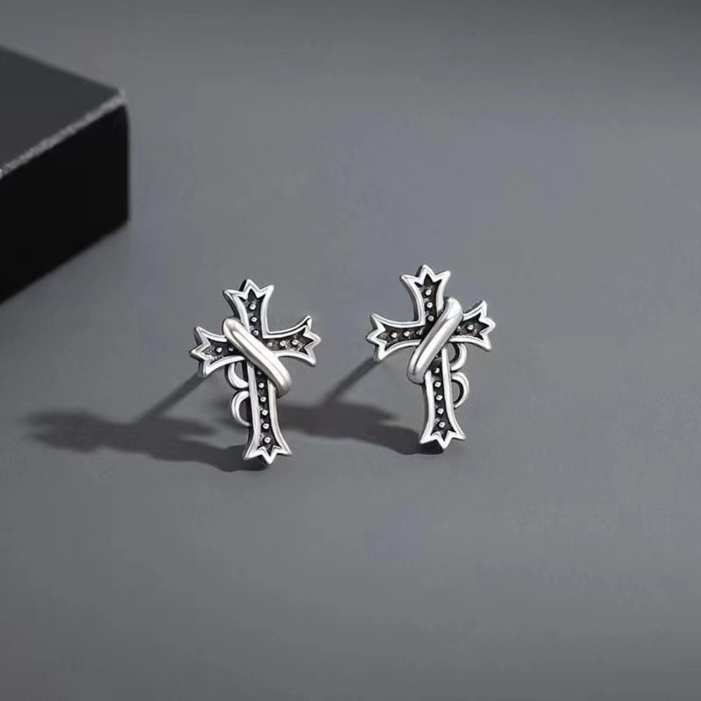 أقراط زخرفية عتيقة بسيطة للرجا - مراجعة Street Fashion Earrings وسعره