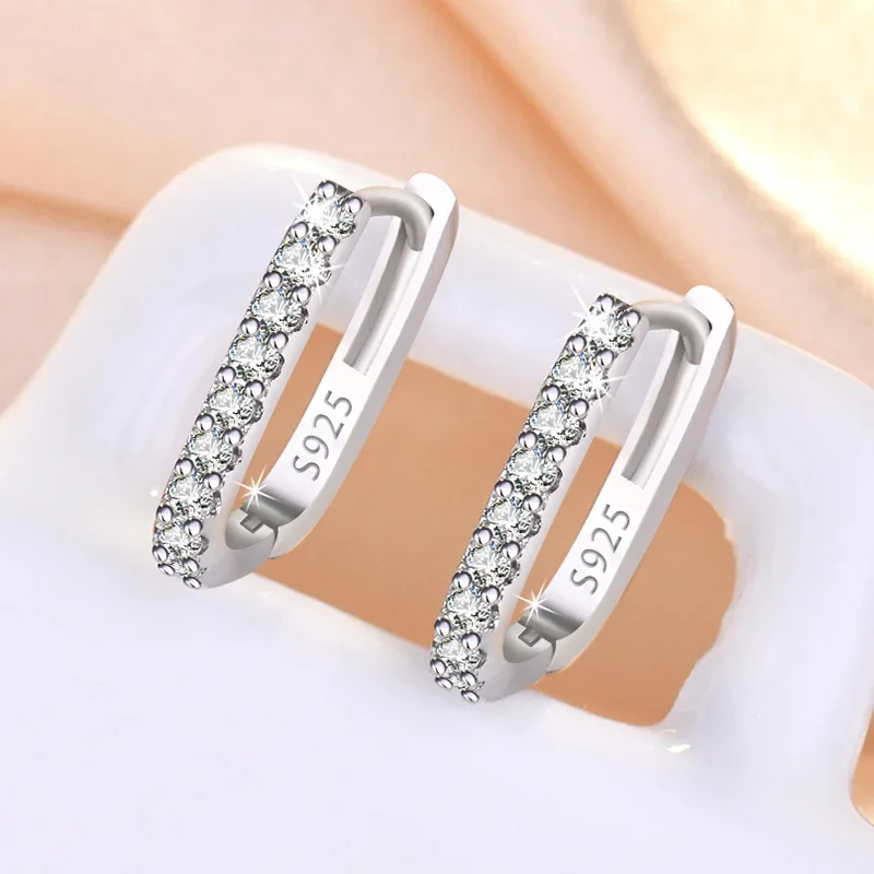 عالية الجودة 925 فضة كريستال م - مراجعة Street Fashion Earrings وسعره