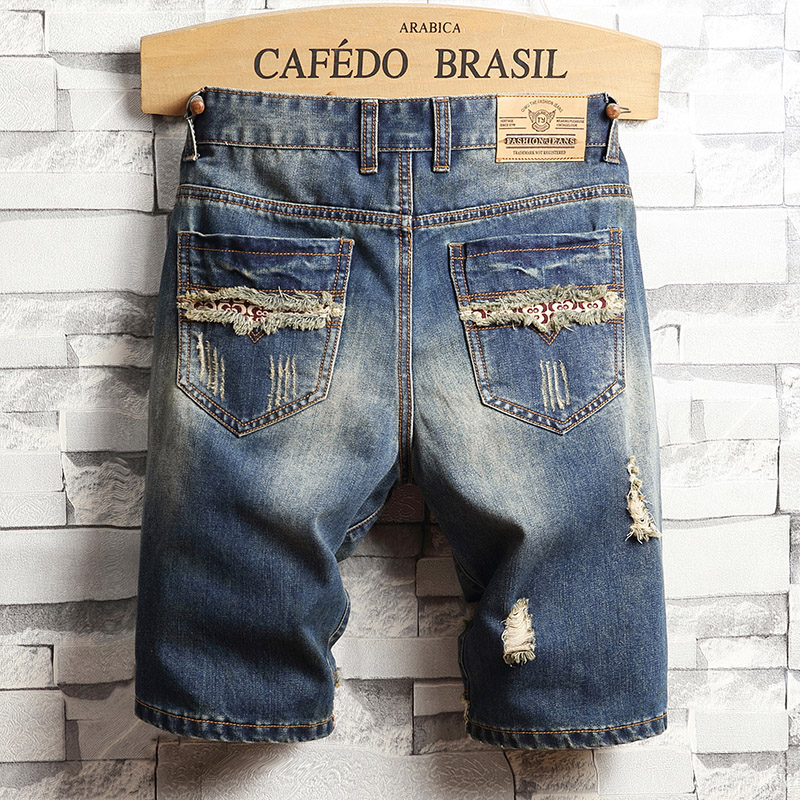 شورت جينز ممزق للرجال بأسلوب ا - مراجعة Street Fashion Jeans Men وسعره