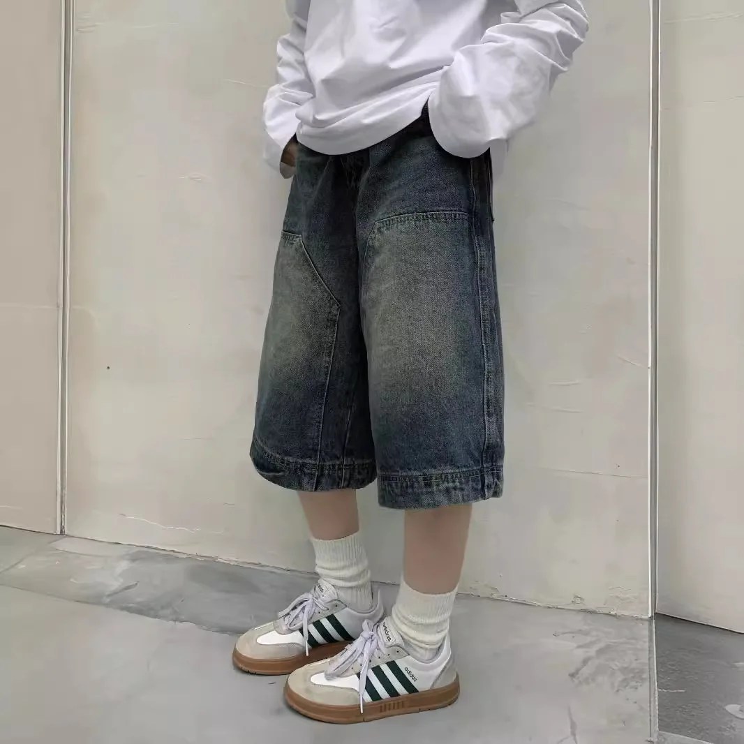 النساء Y2K خمر فضفاض شورتات جي - مراجعة Street Fashion Jeans Men وسعره