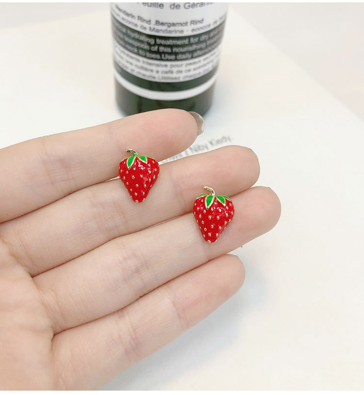 الاكريليك الفراولة أقراط موضة  - مراجعة Street Fashion Earrings وسعره