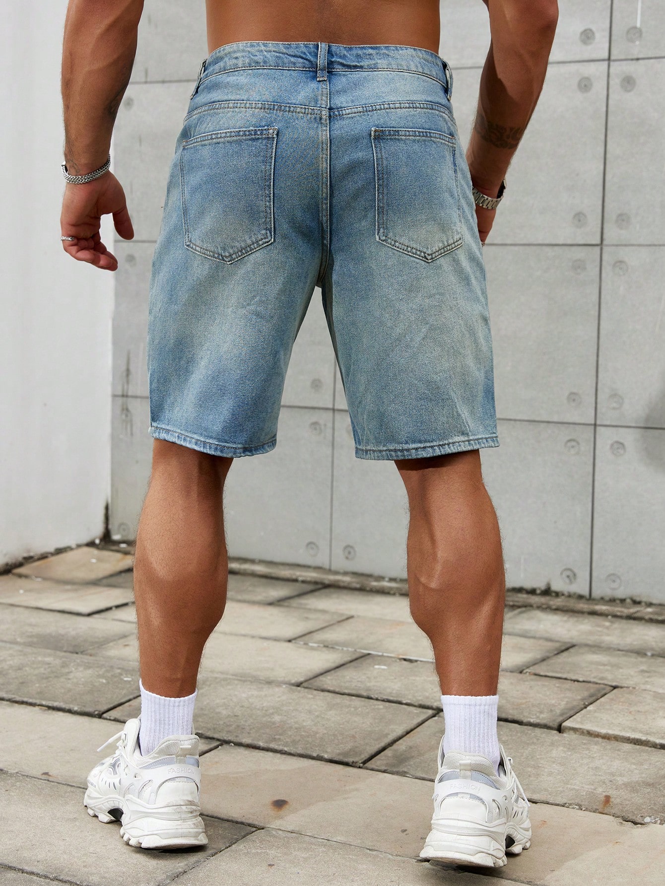 جينز قطني قصير ممزق للرجال ، د - مراجعة Street Fashion Jeans Men وسعره