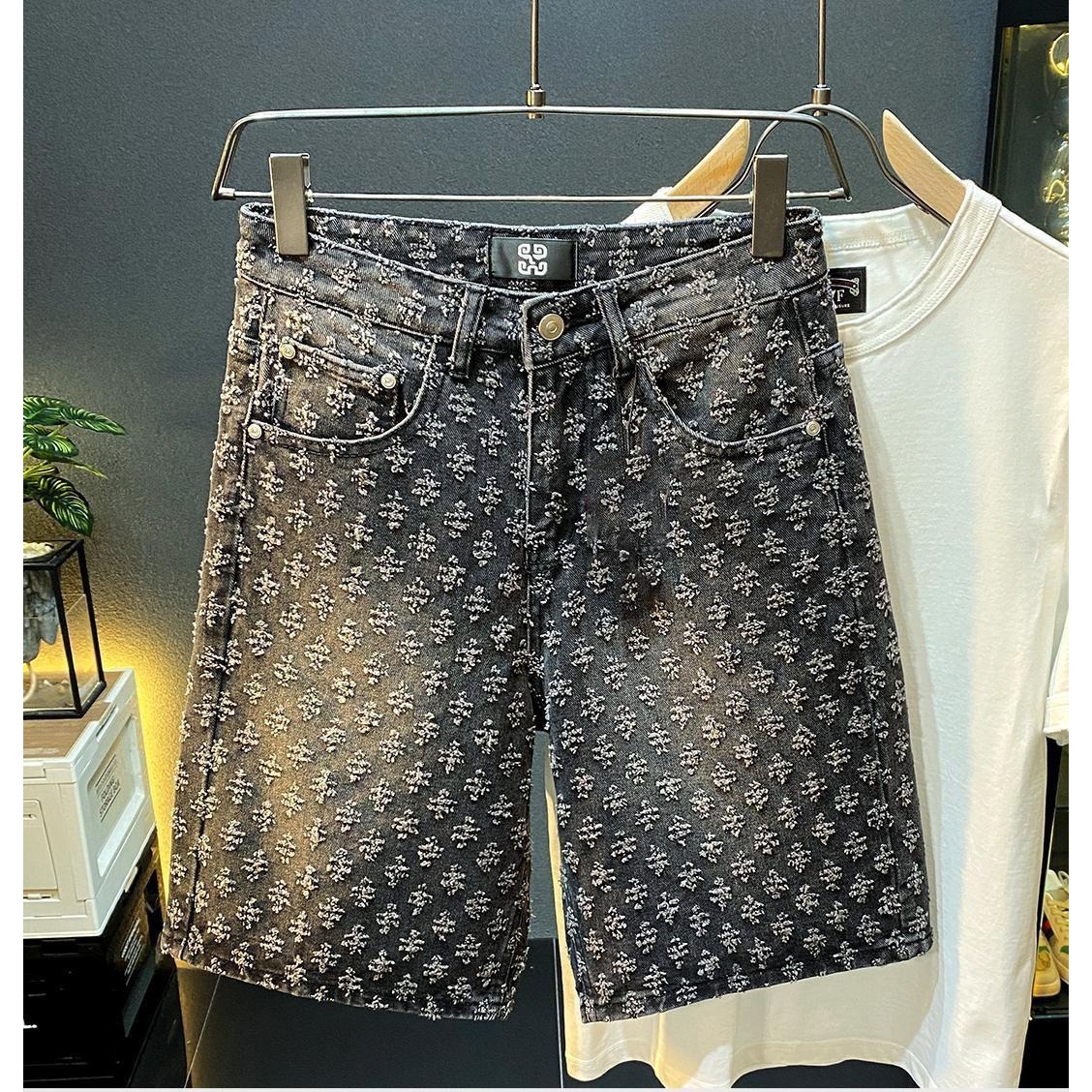 شورت جينز رجالي صيفي كاجوال فض - مراجعة Street Fashion Jeans Men وسعره