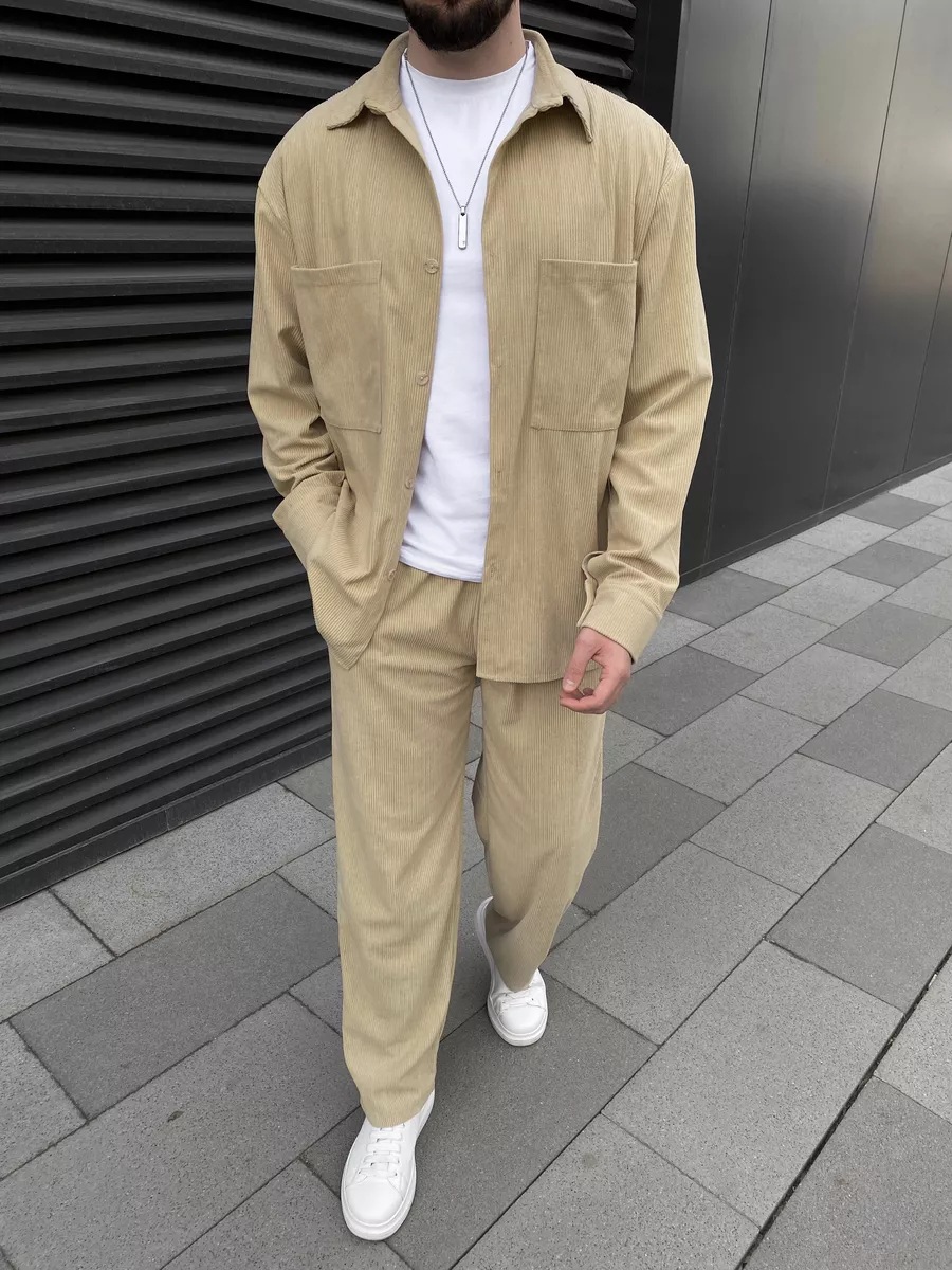 طقم رجالي من قطعتين من قماش ال - مراجعة Street Fashion Men وسعره