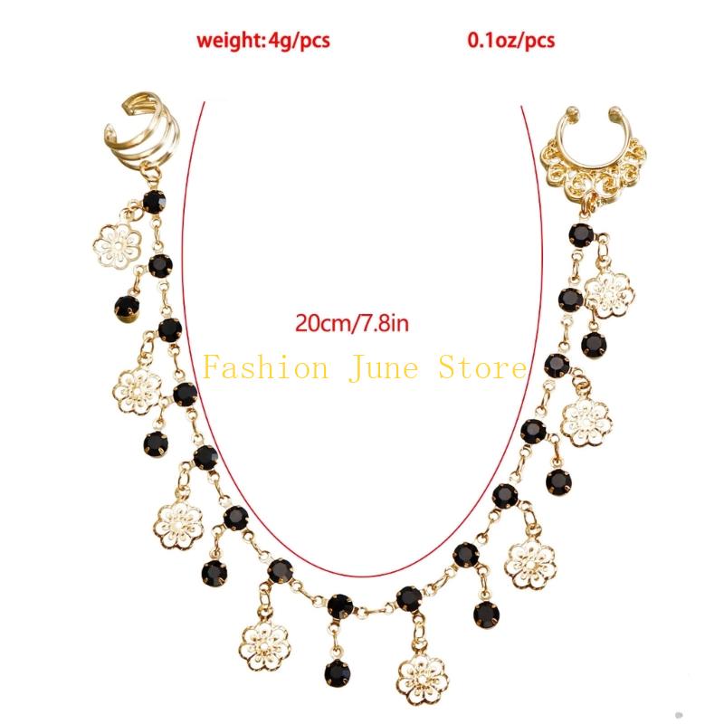 N5KA سبيكة هامش القرط الأنف ال - مراجعة Street Fashion Earrings وسعره