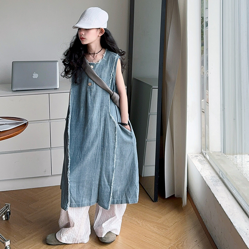 فساتين فضفاضة للأطفال من قماش  - مراجعة Street Fashion Outfit Girl وسعره